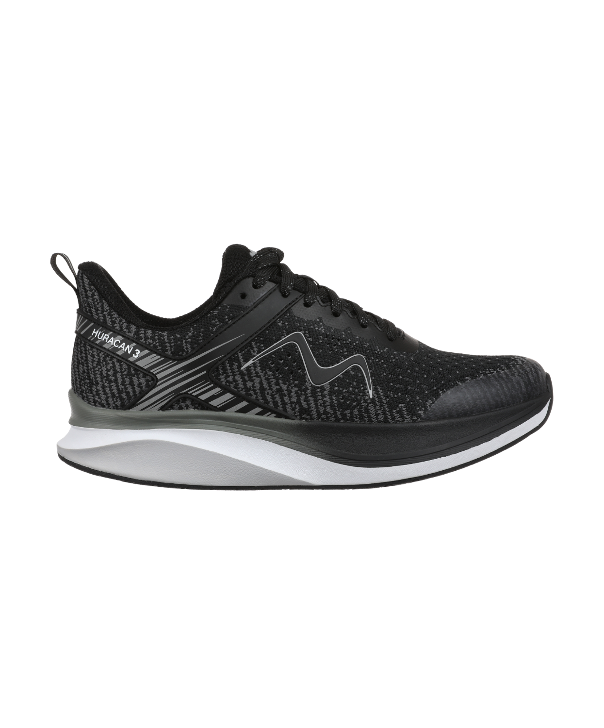 MBT Huracan 3 Lace Up Black Womens Sneakers